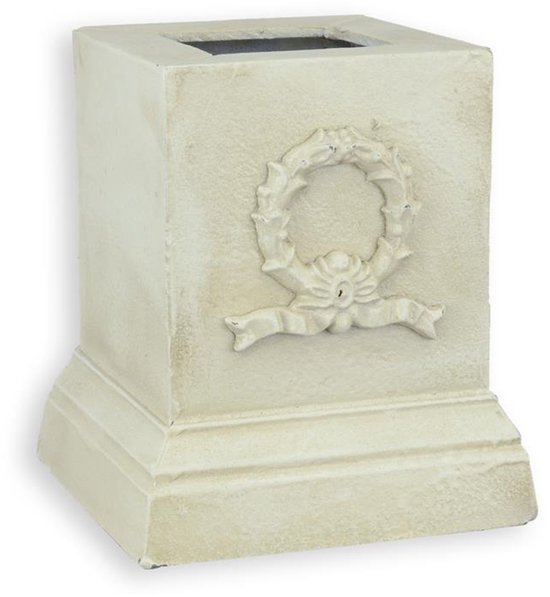 Gietijzeren basis in wit voor decoratie