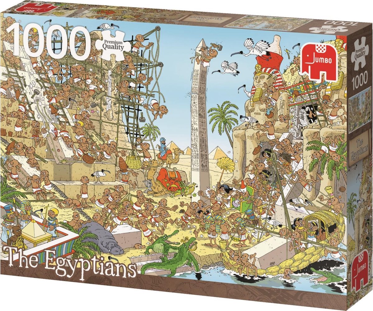 Jumbo Premium Collection Puzzel Pieces of History: The Egyptians - Legpuzzel  - 1000... | bol.com
