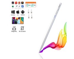 Universele Stylus Pen voor iPad & Android – Apple Pencil Alternatief met Bluetooth-Lange Batterijduur-Magnetische Grip & Luxe Etui-4 extra punten