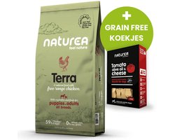 Naturea Naturals Terra Chicken - 12 KG - Hondenvoer - Plus Grain Free Koekjes