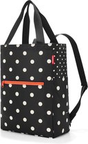 Reisenthel Mini Maxi 2In1 Shopper / Rugzak - 19L - Mixed Dots Zwart