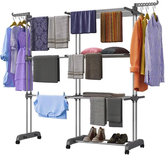 Séchoir à Wasrek sur roulettes JMZR® - Séchoir rotatif - Tour de séchage sur pied