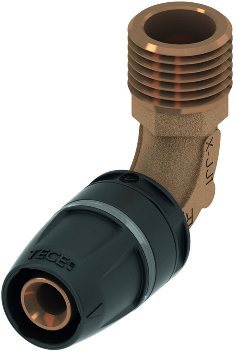 TECE TECElogo-Push puntstuk haaks, brons-silicium brons, afmeting 25 x Rp 1", 8713306