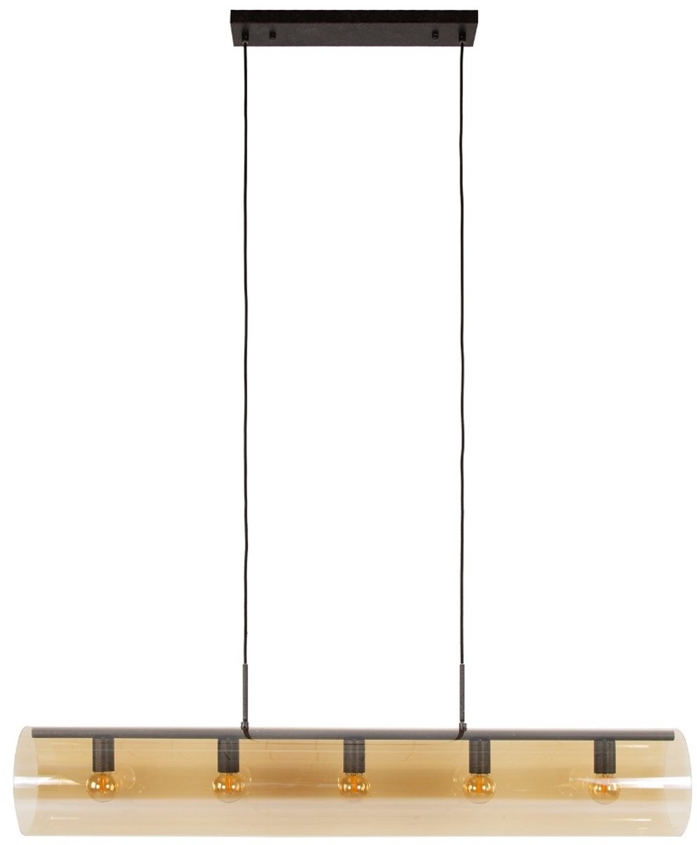 AnLi Style Hanglamp 5L tube amber glas