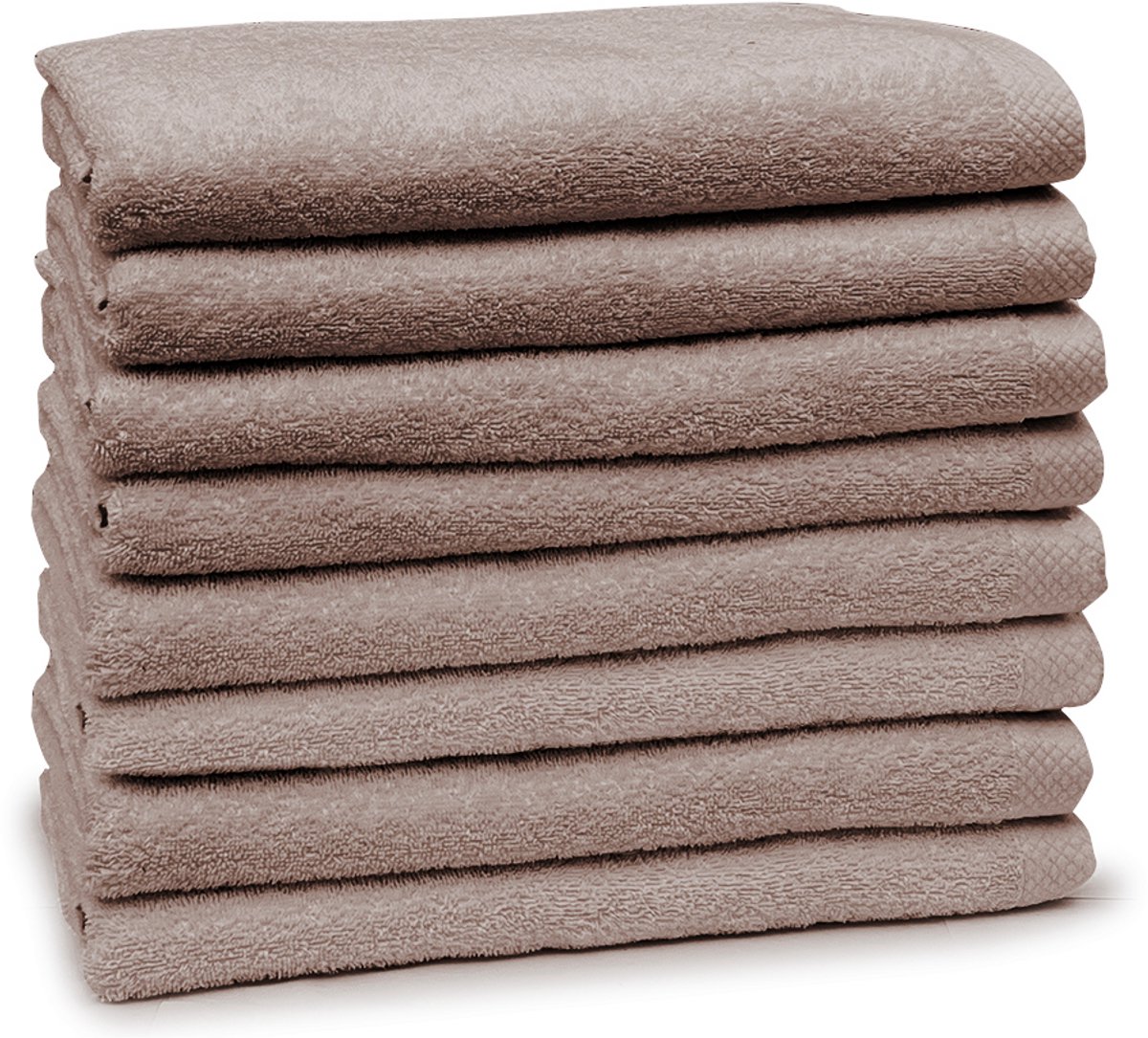 Eleganzzz Handdoeken Set - Set van 8 - Badhanddoeken 70x140cm - Badlakens - Handdoek - 420 gr/m2 - 100% Katoen - taupe