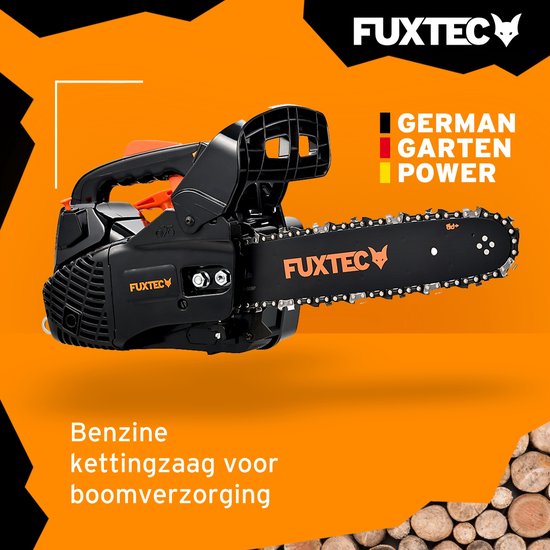 FUXTEC FX-KS226 Benzine Kettingzaag - 25,4cc 2-takt - 30 cm Zaagblad - Top Handle 1-handszaag - Licht & Compact - Black Edition van FUXTEC — afbeelding 5