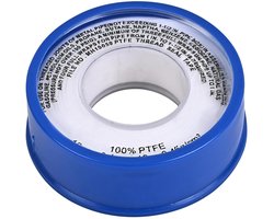 Afdichtingtape - Teflon 12 mm wit – 12 meter - verpakt per 10 rol - teflontape - schroefdraadtape - gastape - PTFE - keur BS 7786 - dental tandheelkundige tape