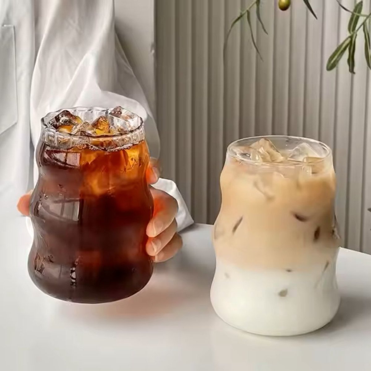 Almina - Belleza - Drinkglas - Thee/Koffie/Cocktail - Set van 2 stuks - 550ml