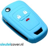 Chevrolet SleutelCover - Lichtblauw / Silicone sleutelhoesje / beschermhoesje autosleutel