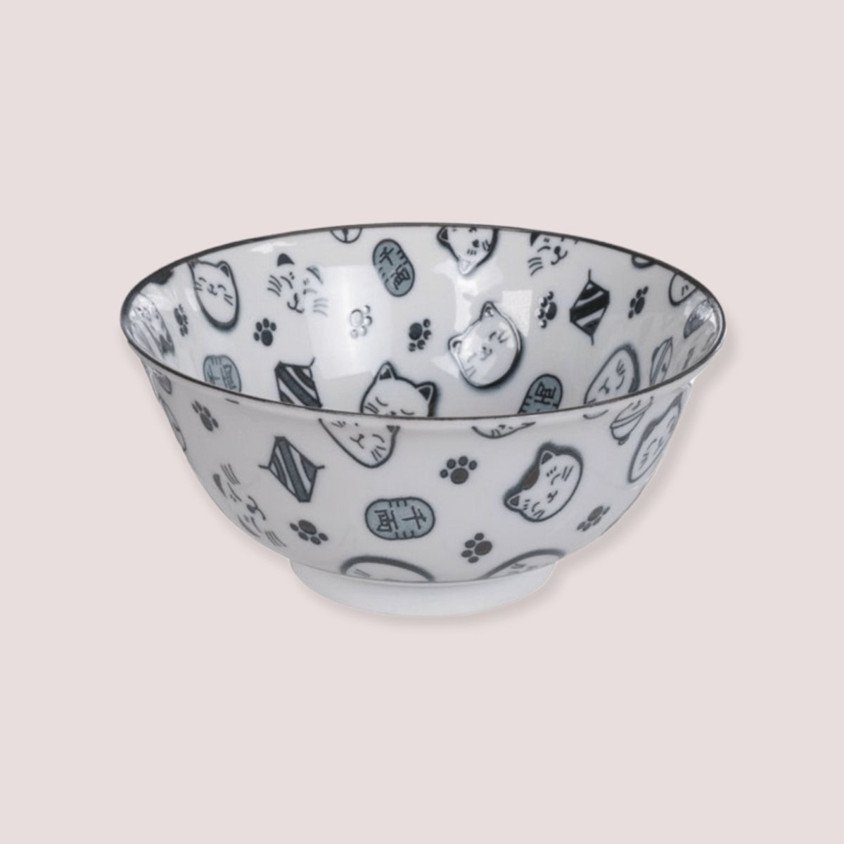 Katdootje - Kom - Lucky Cat - Blauw