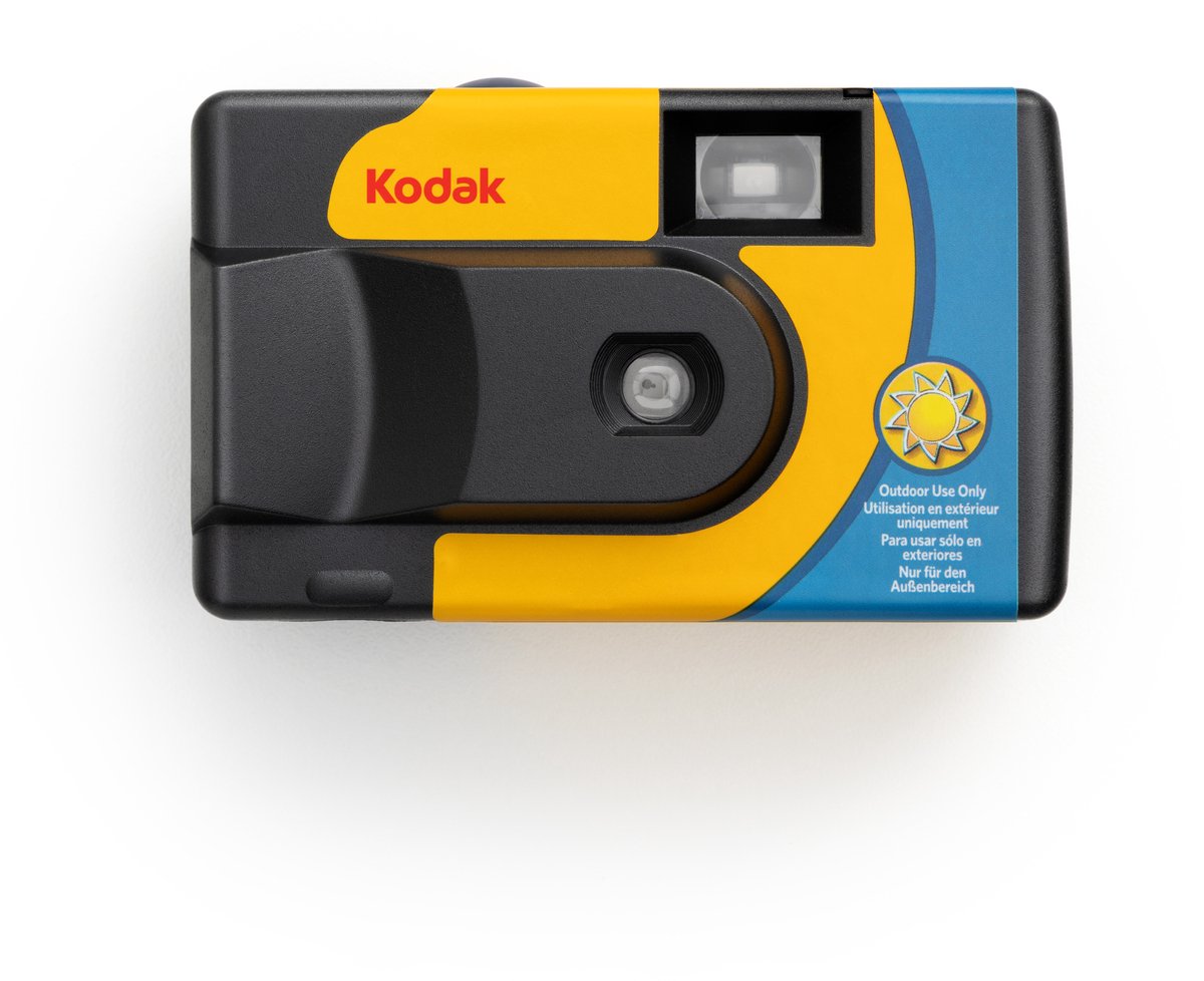 KODAK Daylight Color Film - Wegwerpcamera met ingebouwde flitser, ISO 800, 24 mm film, 39 belichtingen, ideaal voor buiten- en vakantiefotografie