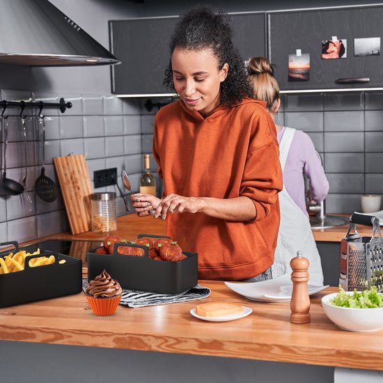PHILIPS 3000 Series Dual Basket Airfryer Zwart kopen