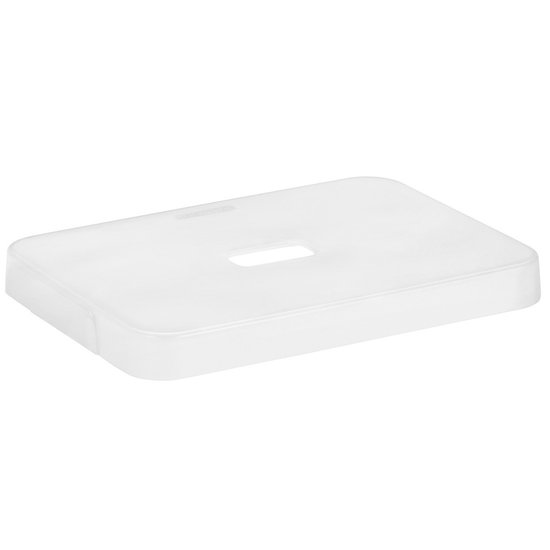 4x pièces de boîtes de rangement/paniers de rangement vert clair de 5 litres en plastique avec couvercle transparent 25 x 18 x 12 cm