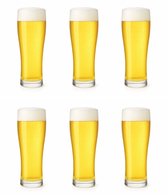 Verres à bière professionnels - (6 pièces) - 360 ml - Verre à bière - Bières - Glas - 36cl/0,36L - Pils - Set de Verres - Haute qualité - Vase - Bières spéciale - Weizen