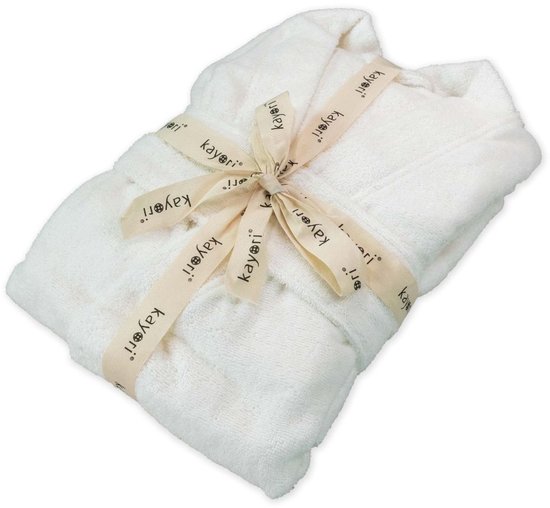 Kayori Fusai Badjas - Unisex - Biologisch Katoen - Wit - S - Lang