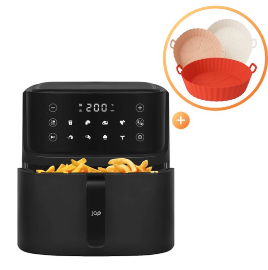 JAP Airfryer XL 7.6L 1300W Zwart - JAP - €89,99