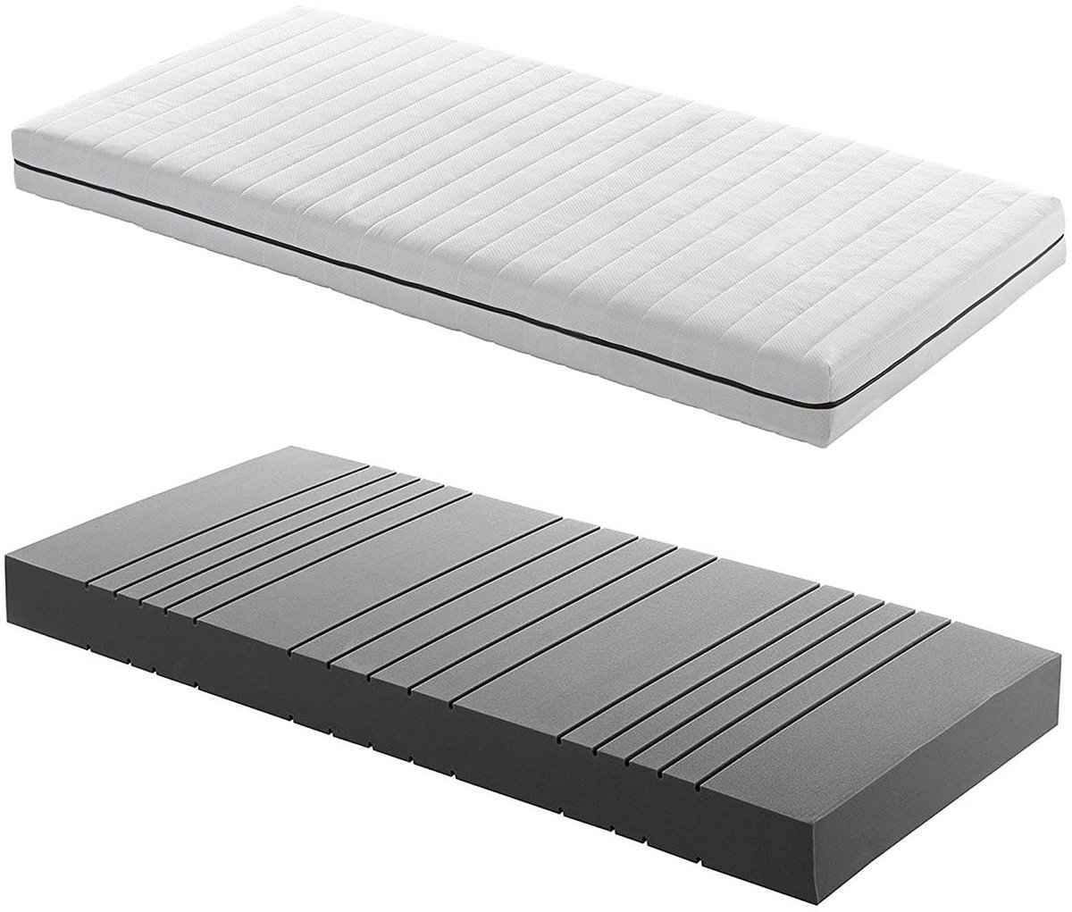 MatrasDirect Matras Loes - 120x200 - 13 cm dik - Anti-Allergie - Afritsbare en wasbare hoes Wit