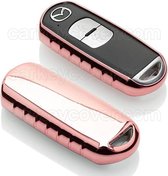Mazda SleutelCover - Rose Goud / TPU sleutelhoesje / beschermhoesje autosleutel