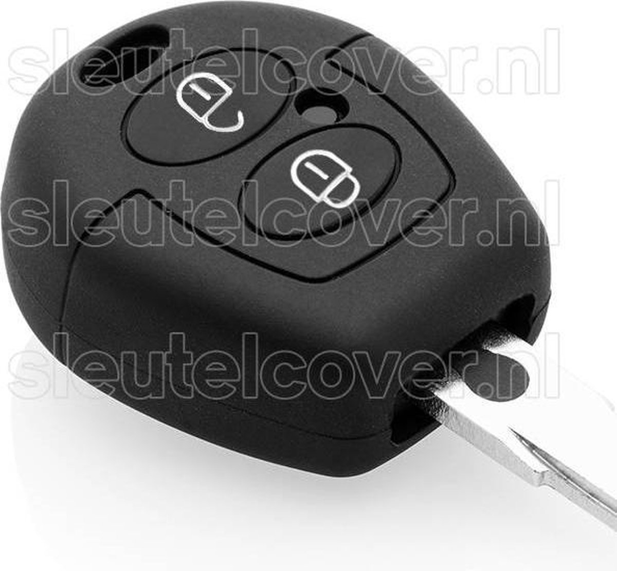 Autosleutel Hoesje geschikt voor Skoda - SleutelCover - Silicone Autosleutel Cover - Sleutelhoesje Zwart