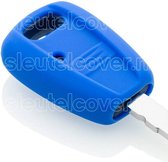 Fiat SleutelCover - Blauw / Silicone sleutelhoesje / beschermhoesje autosleutel