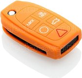 Volvo SleutelCover - Oranje / Silicone sleutelhoesje / beschermhoesje autosleutel