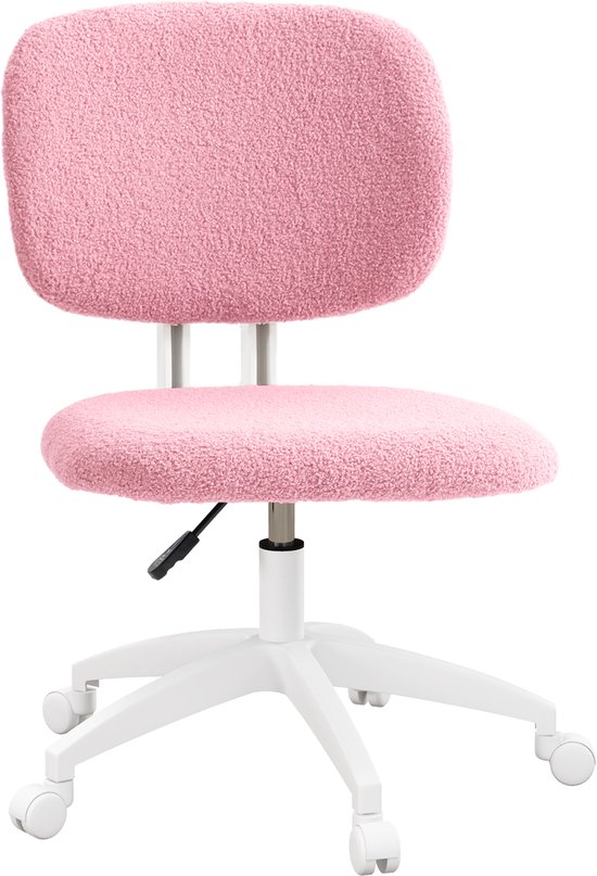 Vinsetto - Bureaustoel - Hoogteverstelbaar - met bekleding - Roze