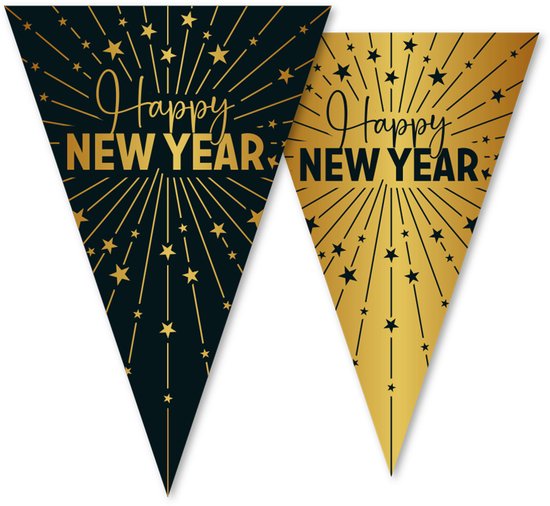 Chicmine Gelukkig Nieuwjaar Party Wegwerp Servies Nieuwjaar Tafelkleed Cover, Papieren borden, Servetten, Cup Zwart Goud Servies Set voor 2024 Oudejaarsavond Feestviering Decoraties 1 x Tafelclo