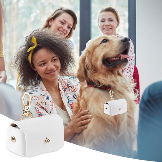 LeerScout Tracker | Lederen Hondenhalsband met AirTag Houder voor Veil