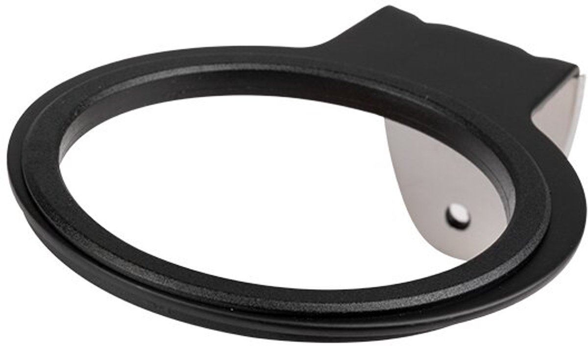 Activeshop Professionele Universele föhnhouder Voor Wandmontage - Inclusief Montage Materiaal - Haardroger Houder Met Rubberen Ring- Zwart