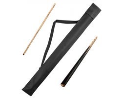 Keu tas - Voor 2-delige keuen - 82 cm - Keu hoes - Biljartkeu - Biljartkeu - Zwart Kleur Pool Cue Case - PU - biljart keue tas - Cue Bag - biljarttas - Exclusief clubs
