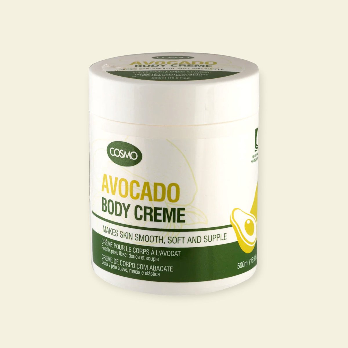 Avocado Bodycrème – Intens Hydraterend & Voedend (500ml)