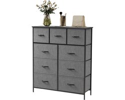 Betaalbare Goederen® dressoir - grijs - dressoir kasten - dressoirs - dressoir zwart - dressoir mangohout - dressoir kasten industrieel - dressoir hout