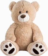 Pluche Knuffel Beer Barry 100 cm (Bruin) – Grote XXL Teddybeer 100cm – XL Knuffelbeer extra Groot – Speelgoed Teddy Bear voor Kinderen Jongens Meisjes Baby knuffeldier love liefde valentijnsdag i love you hartje luxe reuze teddy plush knuffel