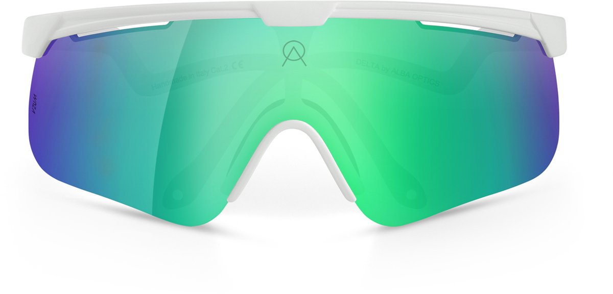 Fietsbril Alba Optics - DELTA WHITE VZUM F-LENS BEETLE