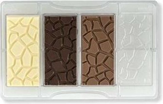 strijd Mooi Natura Chocolade mal repen met schildpad effect - Decora | bol.com