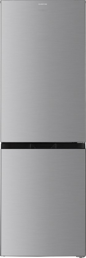 Inventum KV1840S No Frost energiezuinige koel-vriescombinatie - 184 cm hoog - 327 liter - Superkoelen - Supervriezen - Energielabel C - Vrijstaand - RVS look