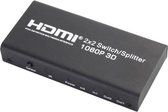 HDMI schakelaar/splitter 2 naar 2 - versie 1.3 (Full HD 1080p)