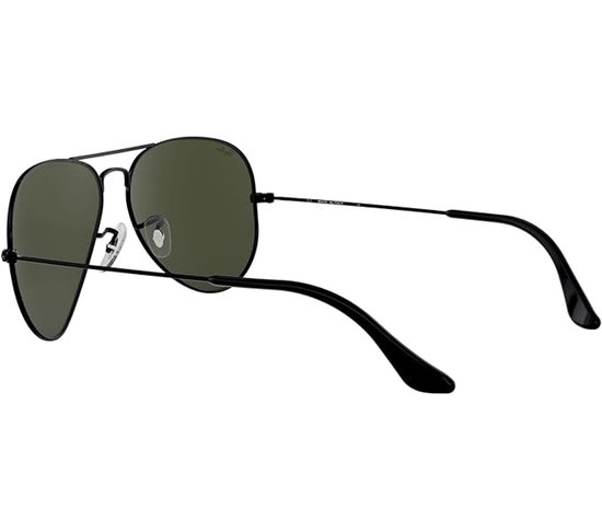 Ray-Ban Aviator Zonnebril - RB3025 - 58 mm - Zwart/Groen — afbeelding 4