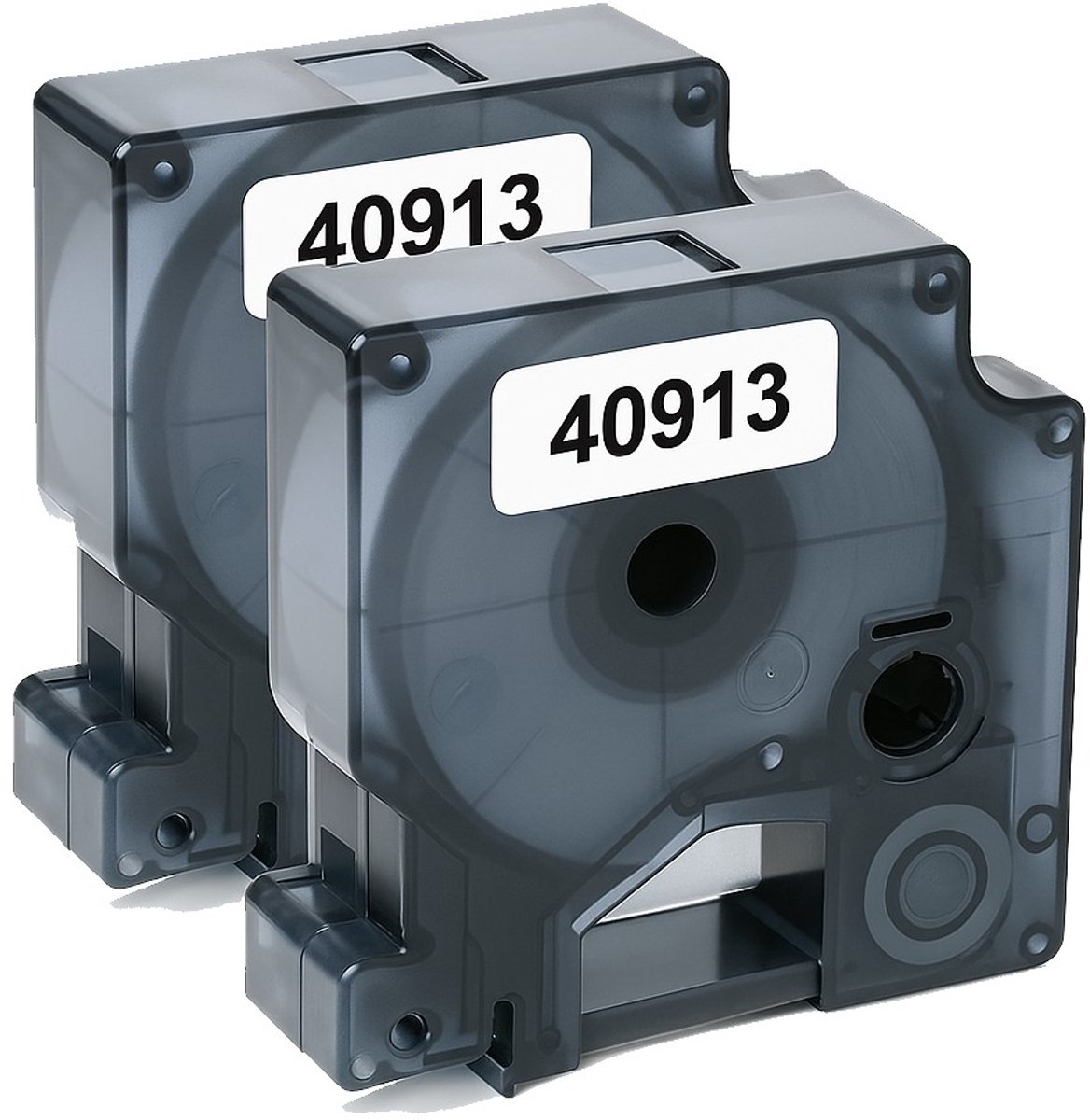 Huismerk geschikt voor Dymo 40913 Label Tape (2X) - Geschikt voor LabelManager 160 - 210D - 260P - 360D - 280 - 420P - 500TS - Labelpoint 250 - 150 - 100
