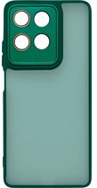 Btstring Hoesje voor Xiaomi Redmi Note 13 Pro 5G met Screen protector, militaire standaard cover case standfunctie mobiele telefoon hoezen- blauw