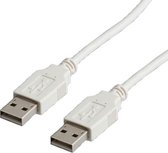 ROLINE USB 2.0 Cable, Type A-A, 3.0 m USB-kabel 3 m USB A Wit