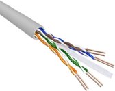 EECONN Cat.6 U/UTP Kabel, Massief, AWG23, PVC, Lichtgrijs, 305m