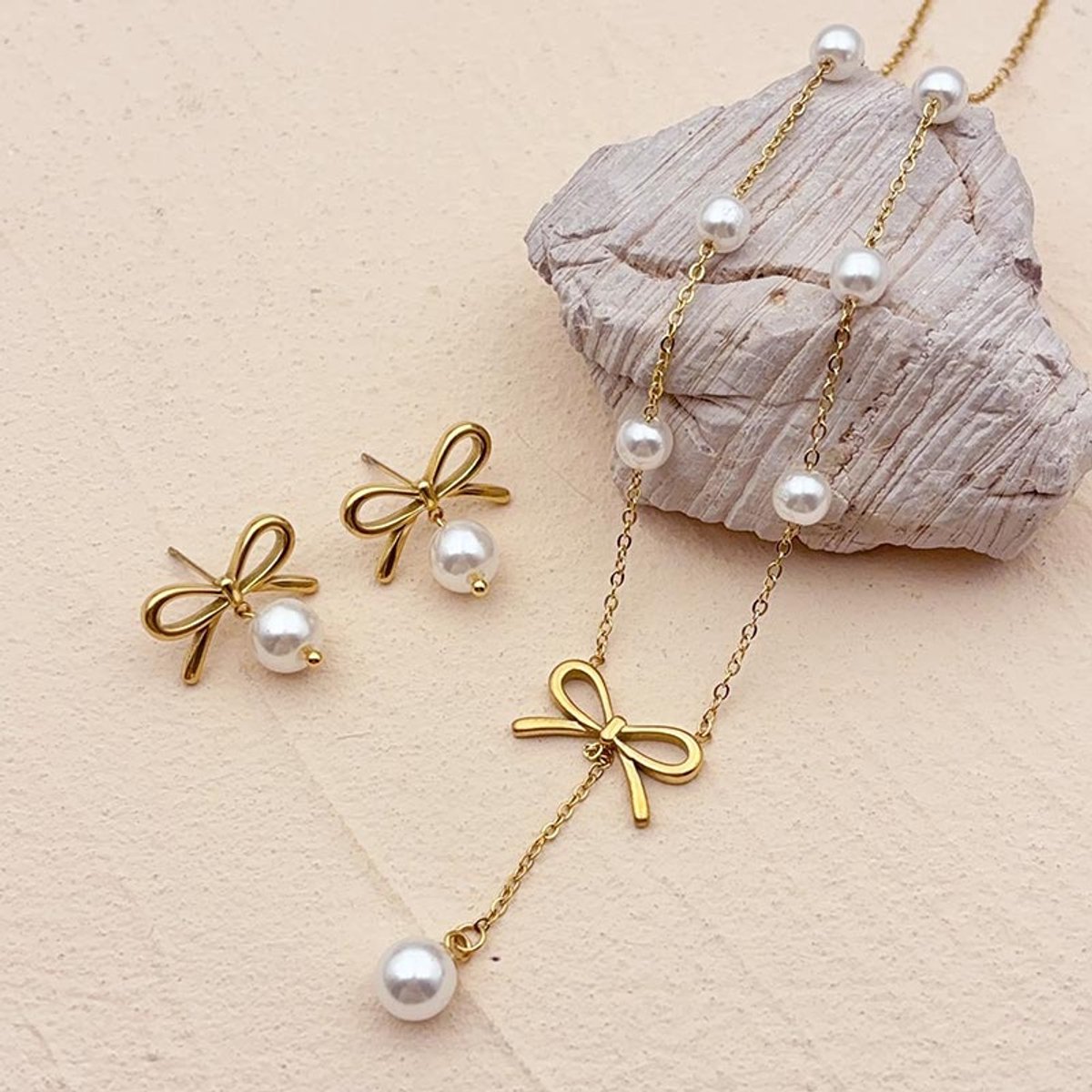 Sieraden Set Si Amor SW4090-G Roestvrij Staal Kleur Goud