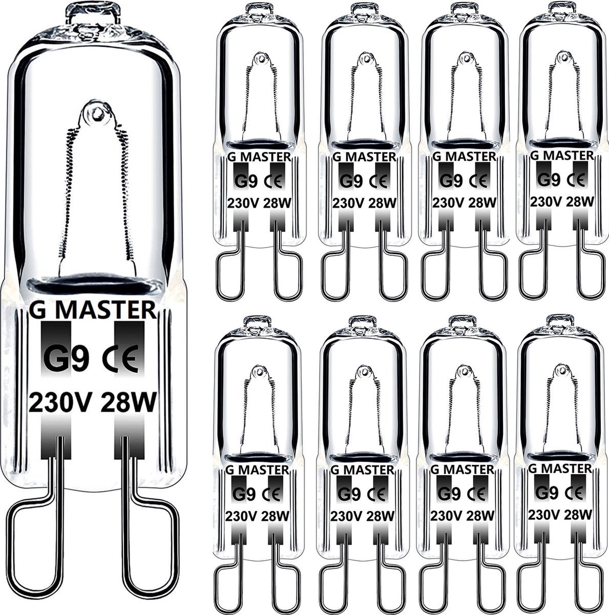 G Master PRO G9 Halogeen lichtbron - 230V - Dimbaar - 28w (vervangt 40W) - Halogeen lamp -(4 STUKS)