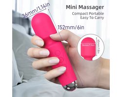 Vibrator – 10 Vibratiestanden – USB Oplaadbaar – IPX6 Waterdicht – Zwart of Roze – 16 cm