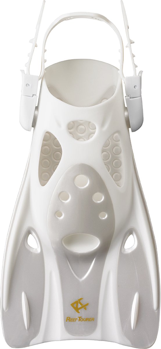 ReefTourer Zwemvliezen – Premium snorkelvinnen voor volwassenen en kinderen, ideaal voor snorkelen en zwemmen – RF0106-W-S Wit / Maat S (28-35) / (18–22 cm)