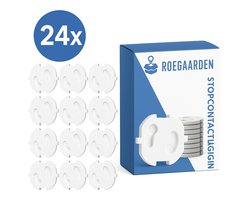 Roegaarden Stopcontactbeveiliging - Stopcontact Beveiliging - Let op: Alleen voor NL stopcontacten - 24 stuks - Wit