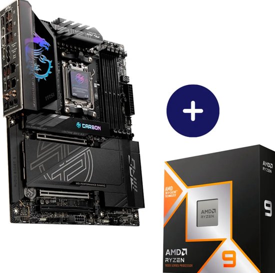 Azerty Combokit MSI 9950X3D - Combokit - AMD Ryzen 9 9950X3D - MSI MPG X870E CARBON WIFI