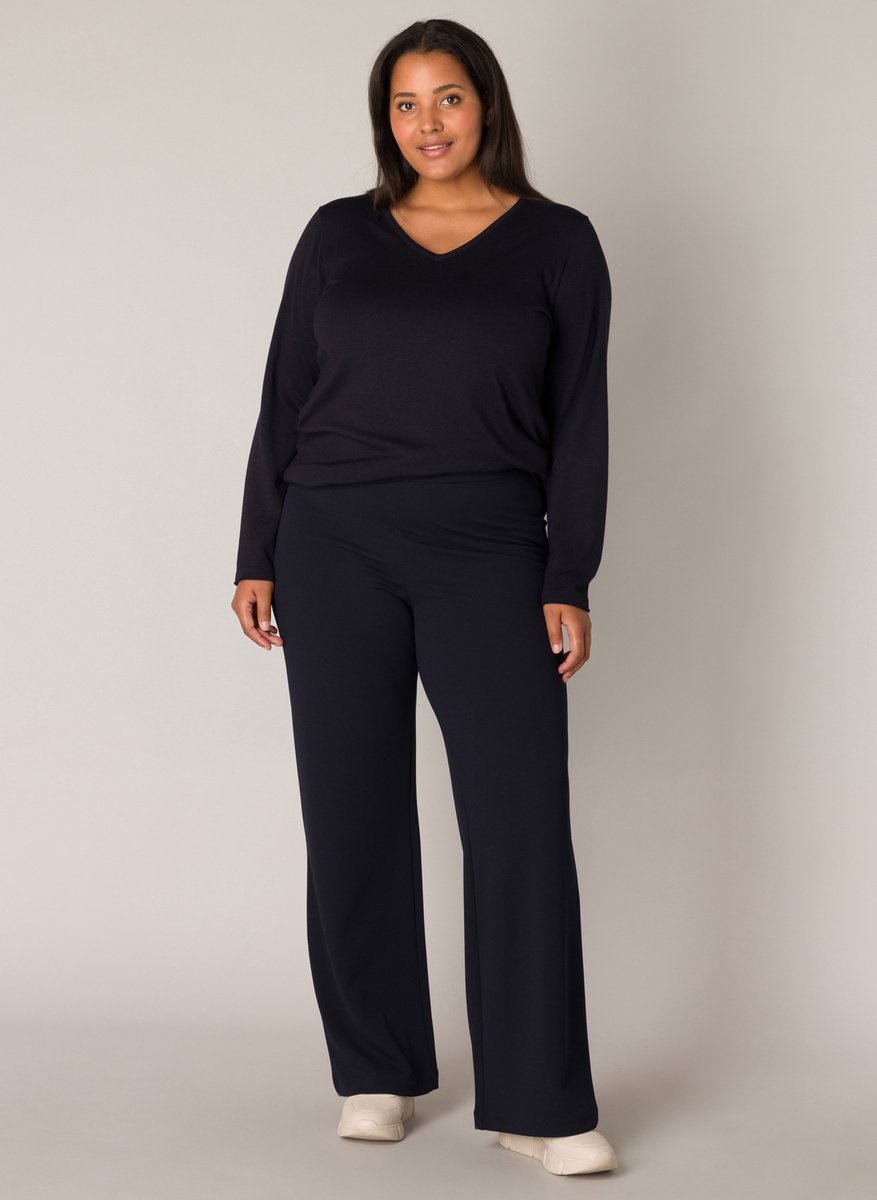 BASE LEVEL CURVY Arah Broek - Dark Blue - maat W0(46) / L30
