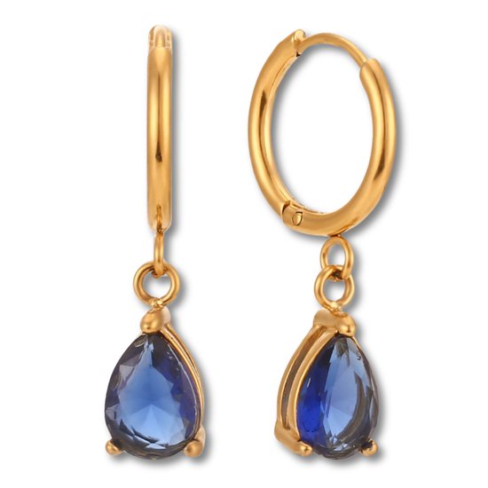 Mesovor Zirkonia Gouden Oorringen voor Dames, 18K Vergulde Hoepels Oorbellen | Groene, Blauwe, Zwarte, Veelkleurige Stenen Oorbellen Sieraden Geschenken (Groente